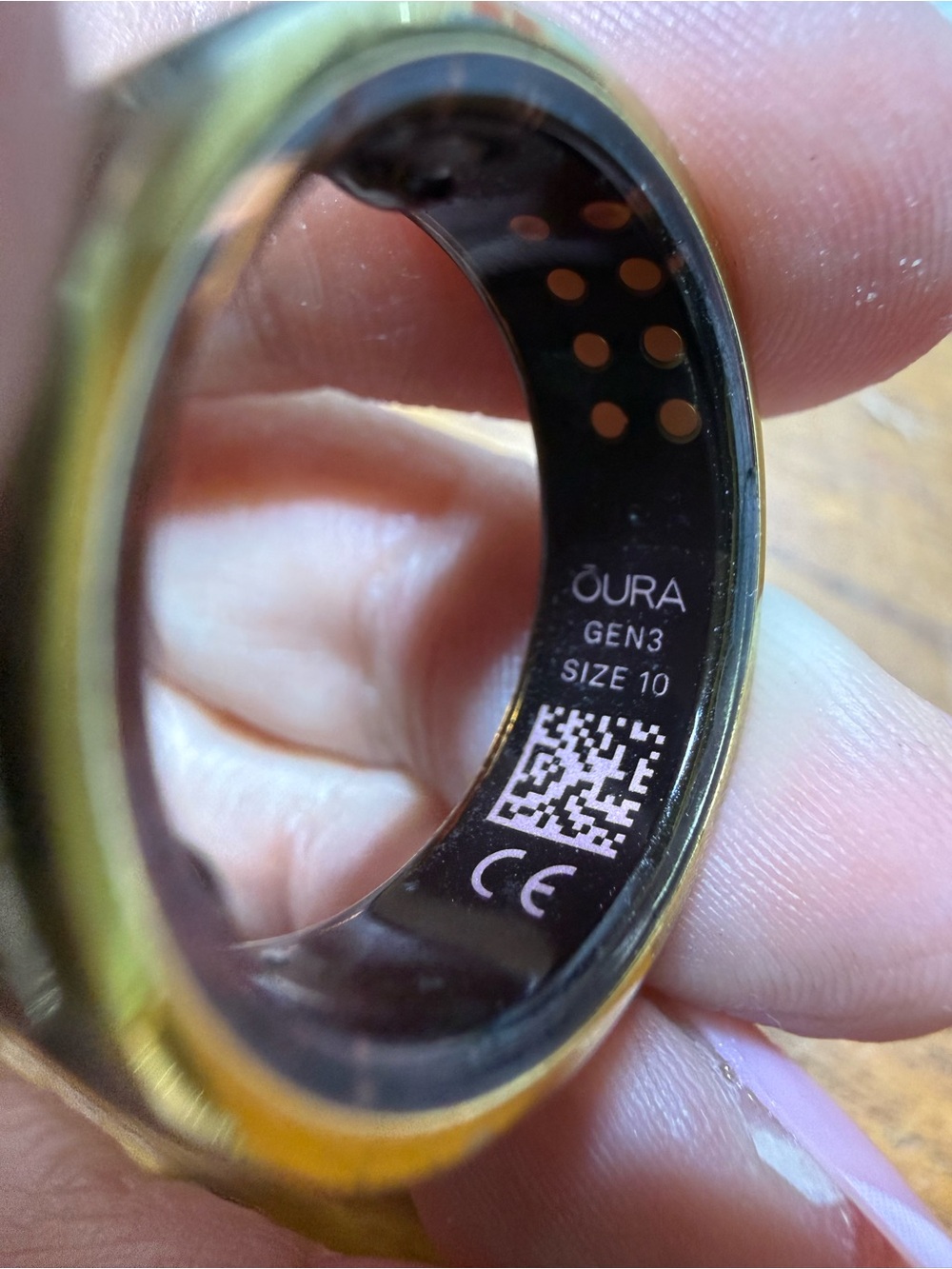 Oura Gold Ring Gen 3 Size 10